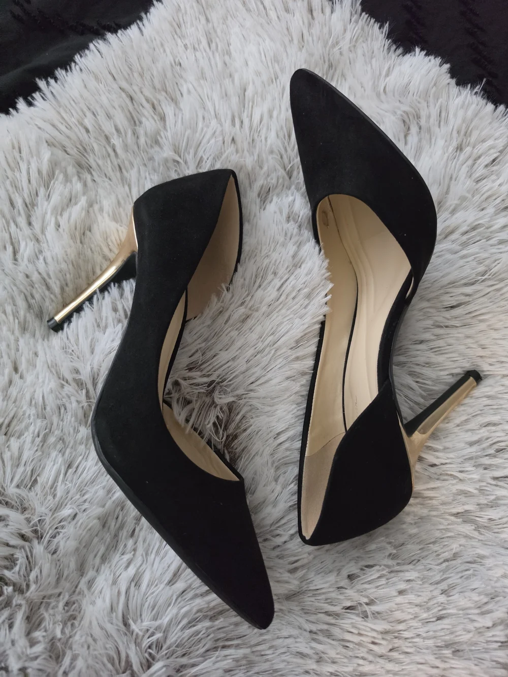 Jessica Simpson Black Pointed D'Orsay Stiletto Heels